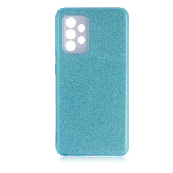 Galaxy A52 Case Zore Shining Silicon Blue