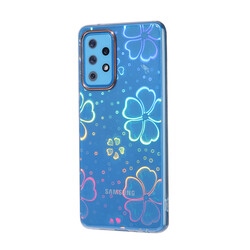 Galaxy A52 Case Zore Sidney Patterned Hard Cover Flower No3