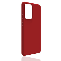 Galaxy A52 Kılıf Zore Biye Silikon Kırmızı