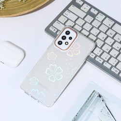 Galaxy A53 5G Case Zore Sidney Patterned Hard Cover Flower No3