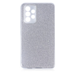 Galaxy A53 5G Kılıf Zore Shining Silikon Gümüş