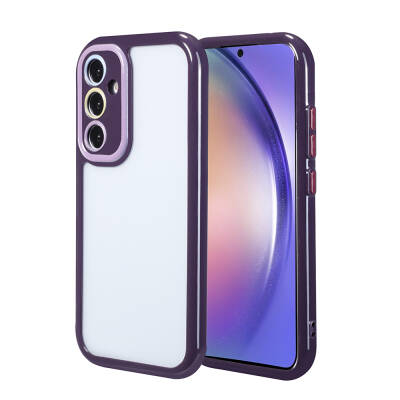 Galaxy A54 Case Camera Protected Colorful Edge Frame Design Zore Vitamin Cover Derin Mor