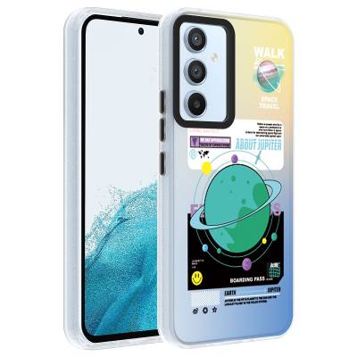 Galaxy A54 Case Patterned Zore Dragon Hard Cover Gezegen