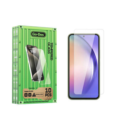 Galaxy A54 Go Des Parmak İzi Bırakmayan 9H Oleofobik Bom Glass Ekran Koruyucu 10'lu Paket Renksiz