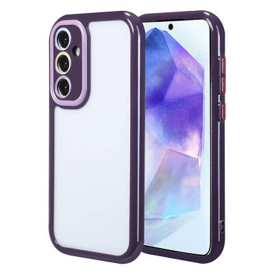 Galaxy A55 Case Camera Protected Colorful Edge Frame Design Zore Vitamin Cover Derin Mor