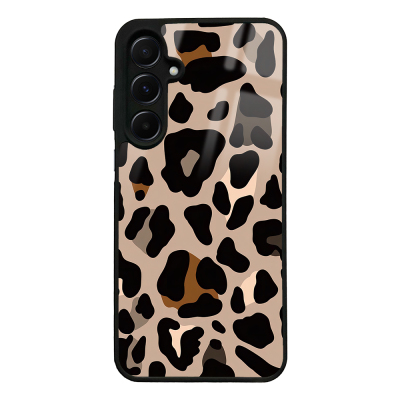 Galaxy A55 Case with Camera Protection, Patterned Zore Lusi Cover Leopar