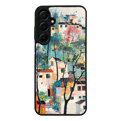 Galaxy A55 Case with Camera Protection, Patterned Zore Lusi Cover Evler