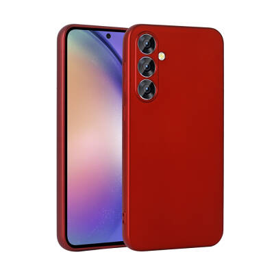 Galaxy A55 Case Zore Premier Silicone Cover Red