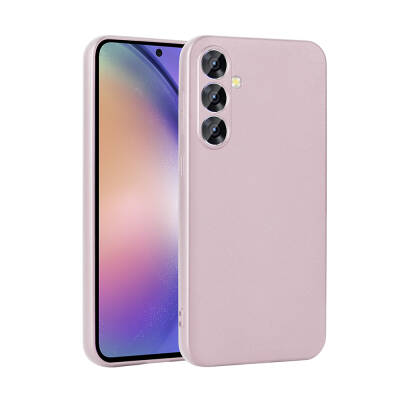 Galaxy A55 Case Zore Premier Silicone Cover Rose Gold