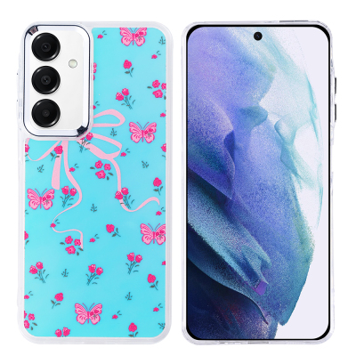 Galaxy A55 Kılıf Airbag Tasarımlı Zore Hadra Kapak Kelebek