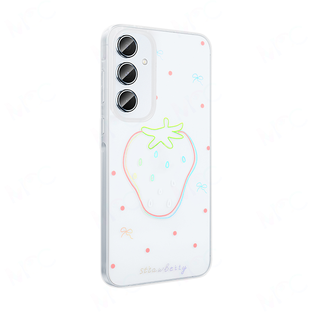 Galaxy A55 Kılıf Şeffaf Figürlü Zore Folk Sert Kapak - 11