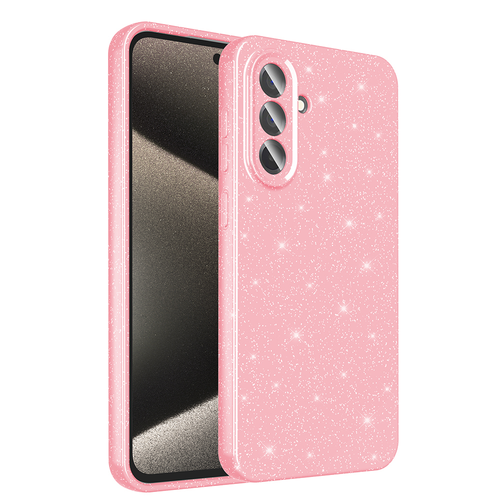 Galaxy A56 Case Camera Protection Glitter Luxury Zore Cotton Cover - 4