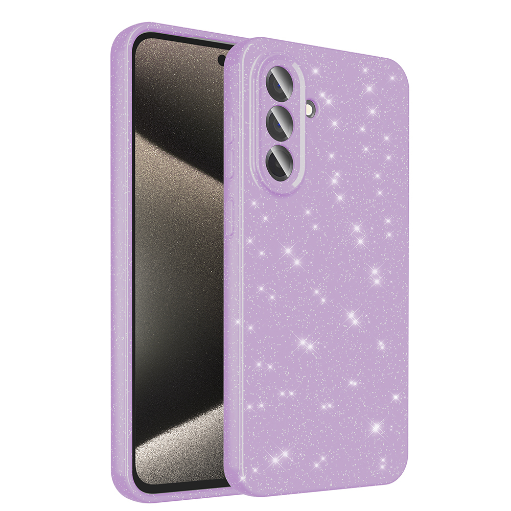 Galaxy A56 Case Camera Protection Glitter Luxury Zore Cotton Cover - 1