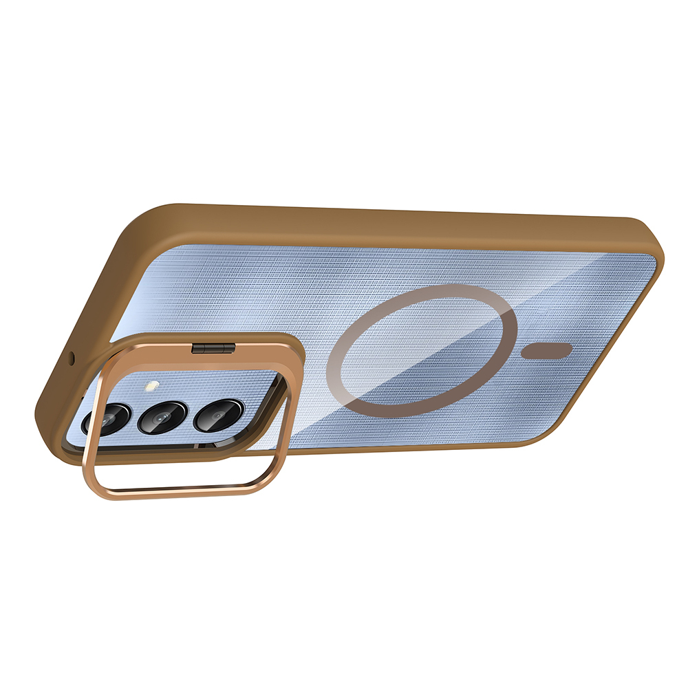 Galaxy A56 Case Stand and Camera Lens Gift Zore Etro Cover - 9