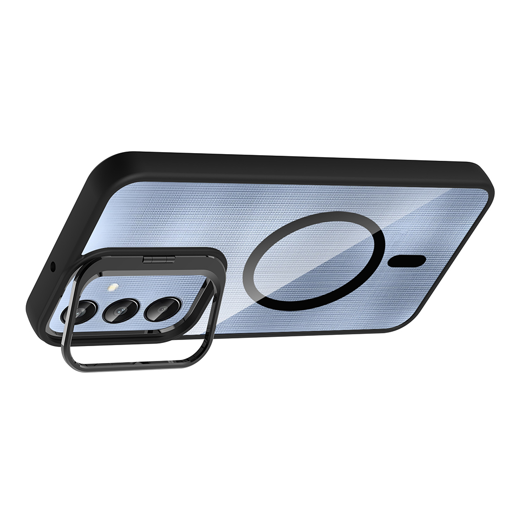 Galaxy A56 Case Stand and Camera Lens Gift Zore Etro Cover - 19