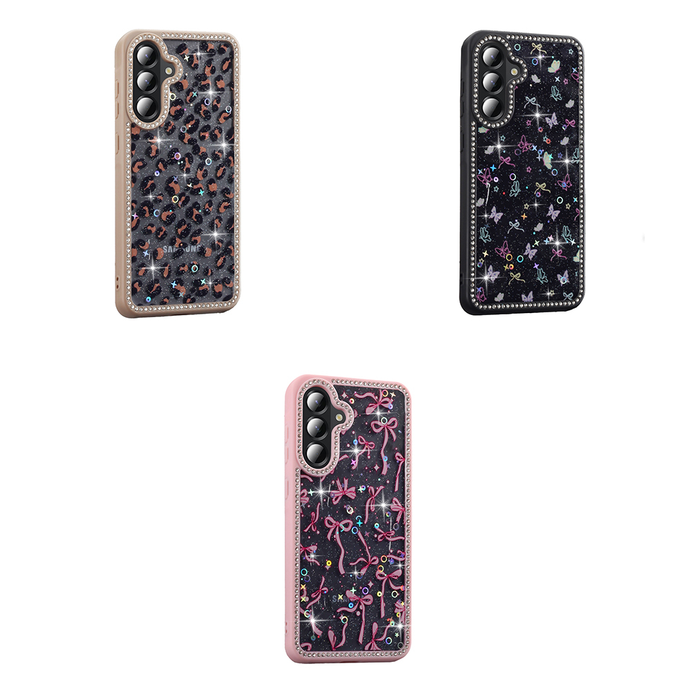 Galaxy A56 Case Stone and Glitter Design Zore Azra Cover - 11