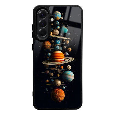 Galaxy A56 Case with Camera Protection, Patterned Zore Lusi Cover Gezegen
