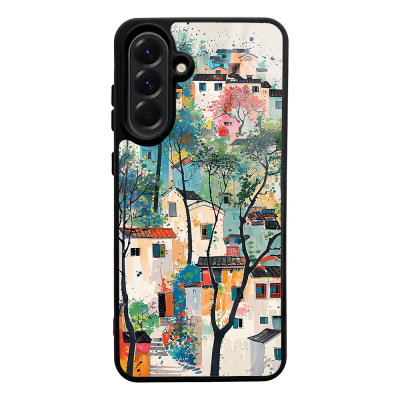 Galaxy A56 Case with Camera Protection, Patterned Zore Lusi Cover Evler