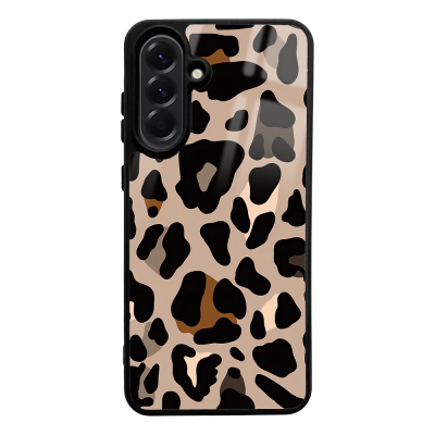 Galaxy A56 Case with Camera Protection, Patterned Zore Lusi Cover Leopar