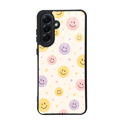 Galaxy A56 Case with Camera Protection, Patterned Zore Lusi Cover Gülen Yüzler