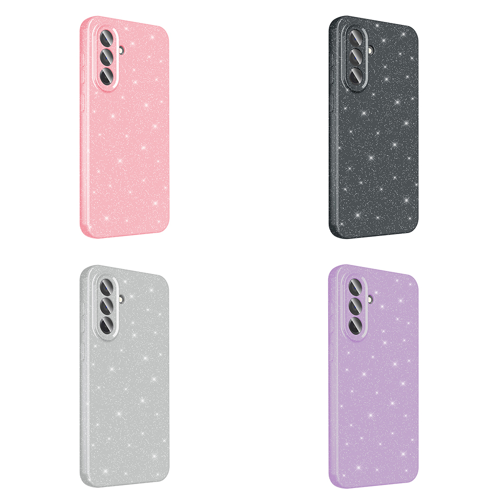 Galaxy A56 Kılıf Kamera Korumalı Simli Lüks Zore Koton Kapak - 14