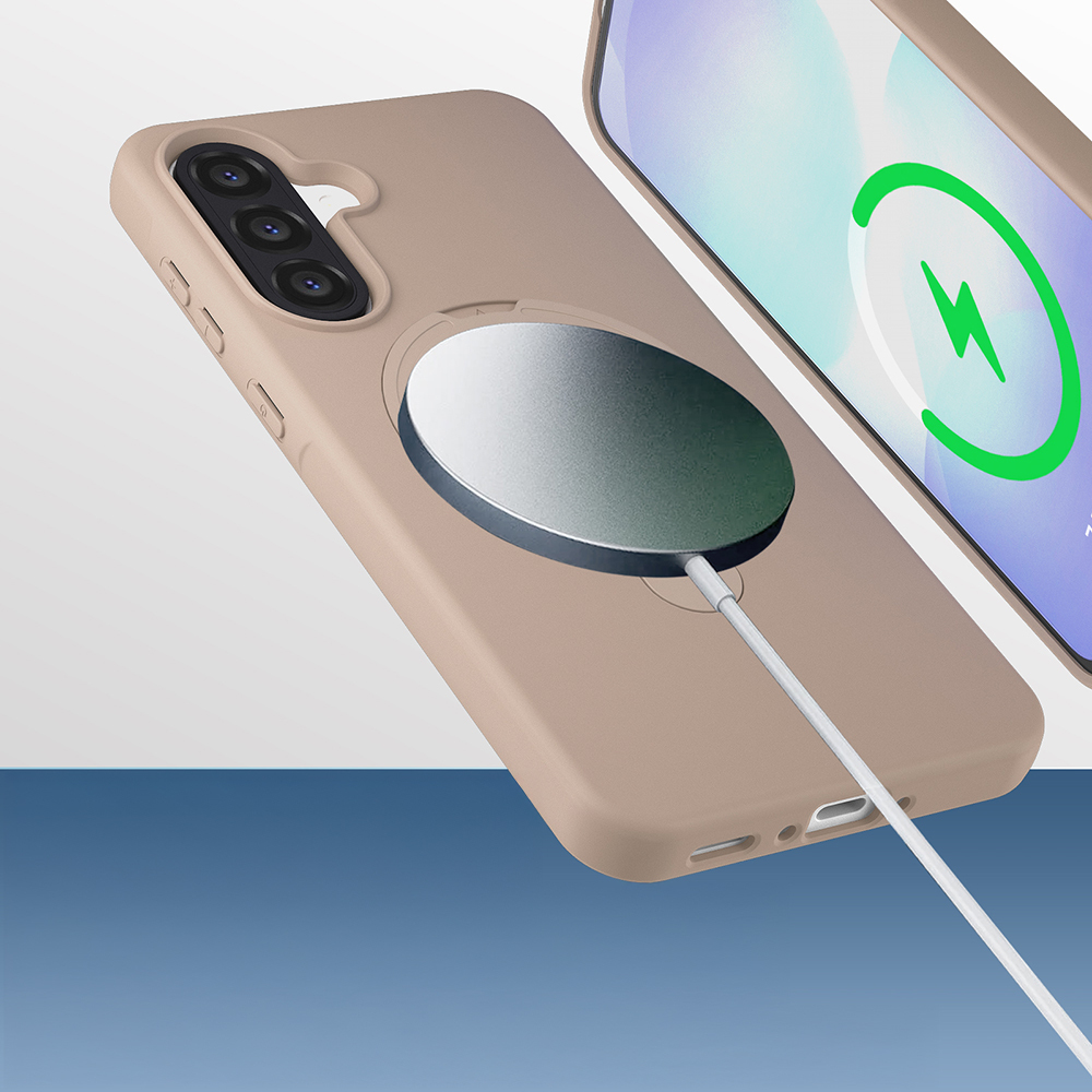 Galaxy A56 Kılıf M-safe Şarj Özellikli Standlı Zore Samara Kapak - 9