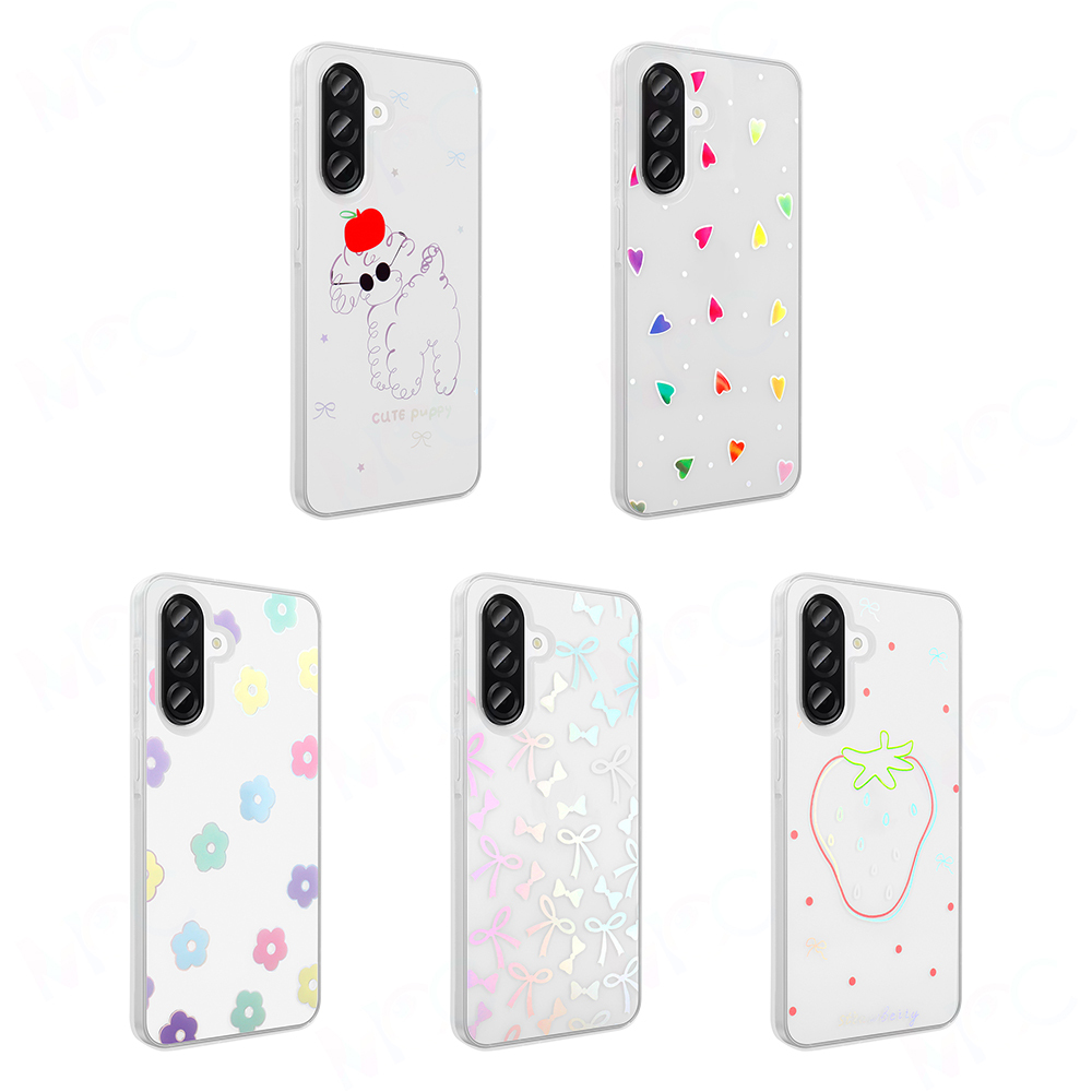 Galaxy A56 Kılıf Şeffaf Figürlü Zore Folk Sert Kapak - 17
