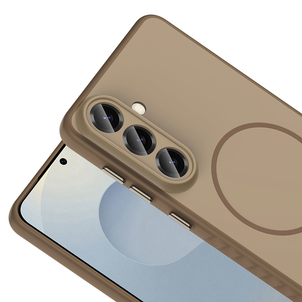 Galaxy A57 Case M-safe Charging Enabled Zore Tea Cover - 12