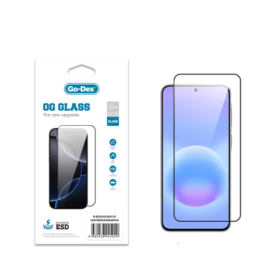 Galaxy A57 Go Des OG Glass Antistatik Temperli Cam Ekran Koruyucu Şeffaf