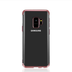 Galaxy A6 2018 Kılıf Zore Dört Köşeli Lazer Silikon Kapak Kırmızı