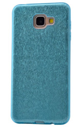 Galaxy A7 2016 Kılıf Zore Shining Silikon Mavi
