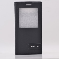 Galaxy A7 Kılıf Zore Elite Kapaklı Kılıf Siyah