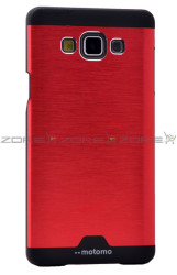 Galaxy A7 Kılıf Zore Metal Motomo Kapak Kırmızı