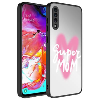 Galaxy A70 Case Mirror Patterned Camera Protected Glossy Zore Mirror Cover Süper Anne