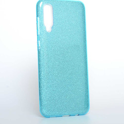 Galaxy A70 Case Zore Shining Silicon Blue