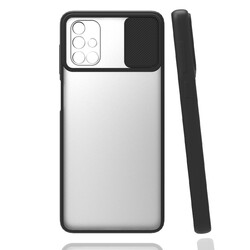 Galaxy A71 Case Zore Lensi Cover Black