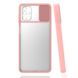 Galaxy A71 Case Zore Lensi Cover Light Pink