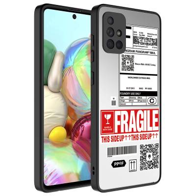 Galaxy A71 Case Mirror Patterned Camera Protected Glossy Zore Mirror Cover Fragile