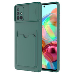 Galaxy A71 Case ​Zore Kartix Cover Dark Green