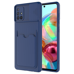 Galaxy A71 Case ​Zore Kartix Cover Navy blue