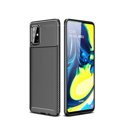 Galaxy A71 Case Zore Negro Silicon Cover Black