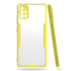 Galaxy A71 Case Zore Parfe Cover Yellow