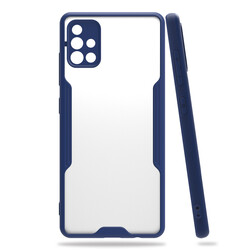 Galaxy A71 Case Zore Parfe Cover Navy blue