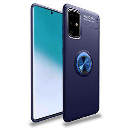 Galaxy A71 Case Zore Ravel Silicon Cover Blue