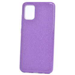 Galaxy A71 Case Zore Shining Silicon Purple