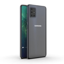 Galaxy A71 Case Zore Süper Silikon Cover Colorless
