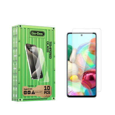 Galaxy A71 Go Des Fingerprint Free 9H Oleophobic Bom Glass Screen Protector 10 Pack Colorless