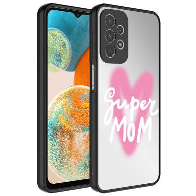 Galaxy A72 Case Mirror Patterned Camera Protected Glossy Zore Mirror Cover Süper Anne