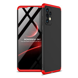 Galaxy A72 Case Zore Ays Cover Black-Red
