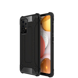 Galaxy A72 Case Zore Crash Silicon Cover Black